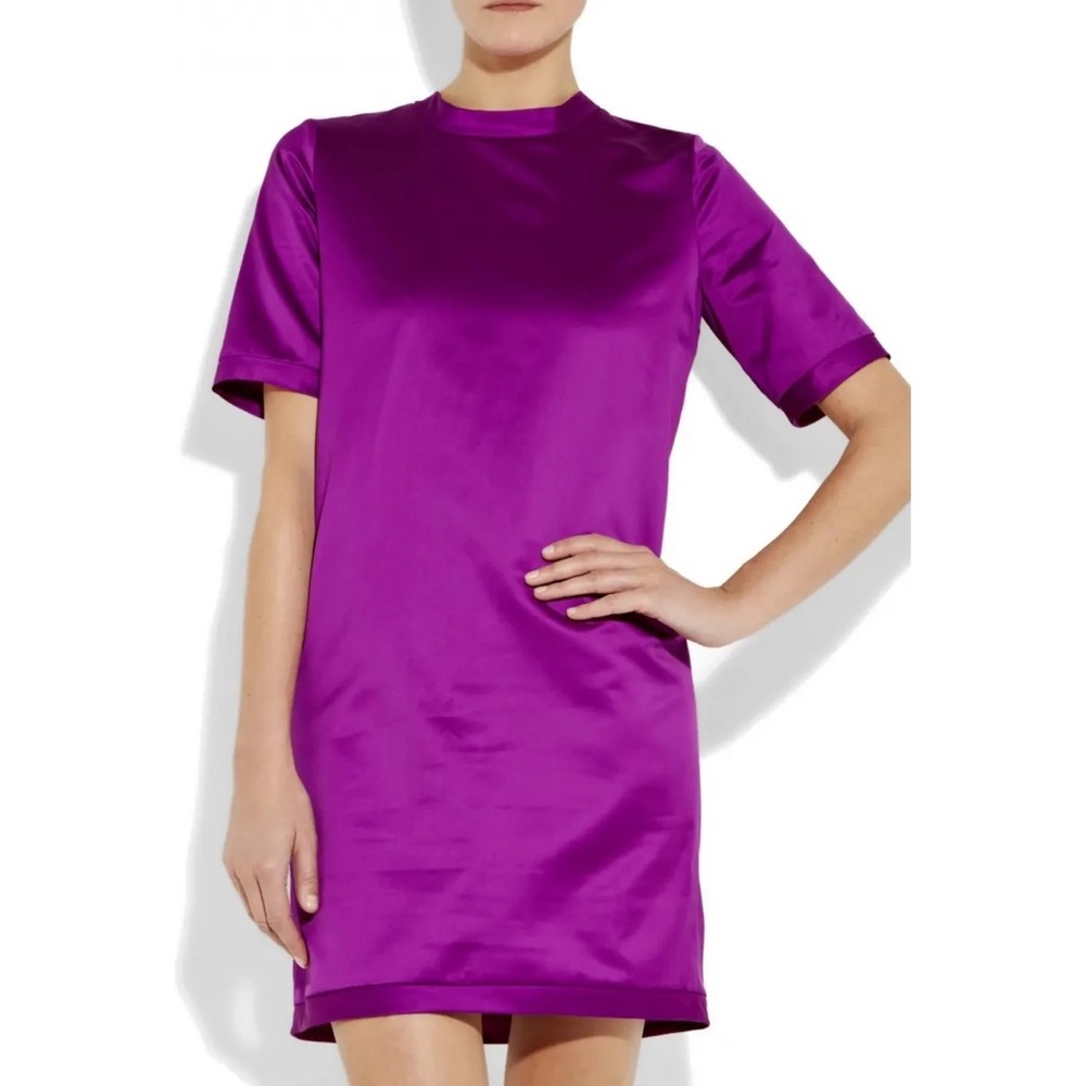 Burberry Purple silk mini dress size 6
